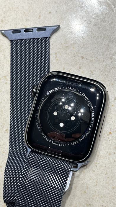 Apple Watch serie 7 Graphite Stainless Steel Case 45mm GPS + CELL LTE