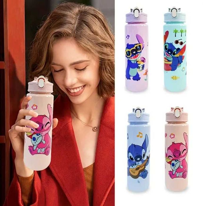 LILO&STITCH bidon 800ml butelka na wodę dla dzieci Lilo i Stitch h181