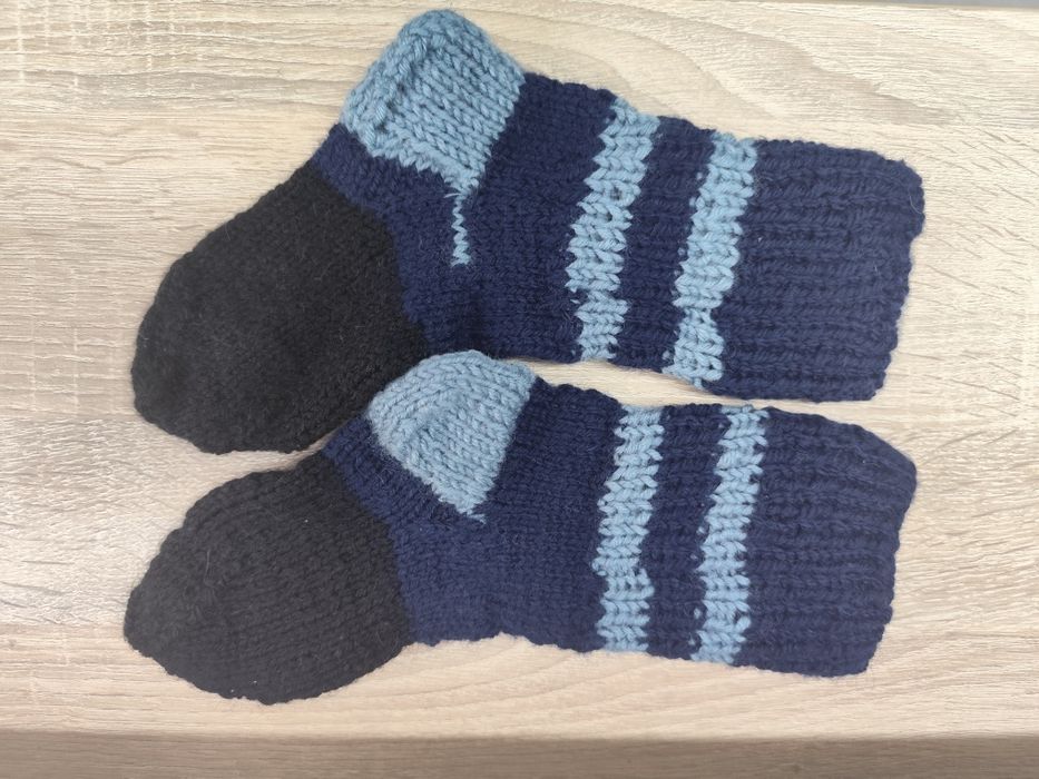 Skarpety wełniane dla chłopca Handmade r. 25-27