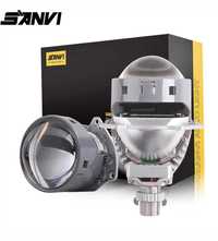 Светодиодные линзы Bi-LED Sanvi 3 'для H1 H4 H7 9005 9006 для Hella 3R
