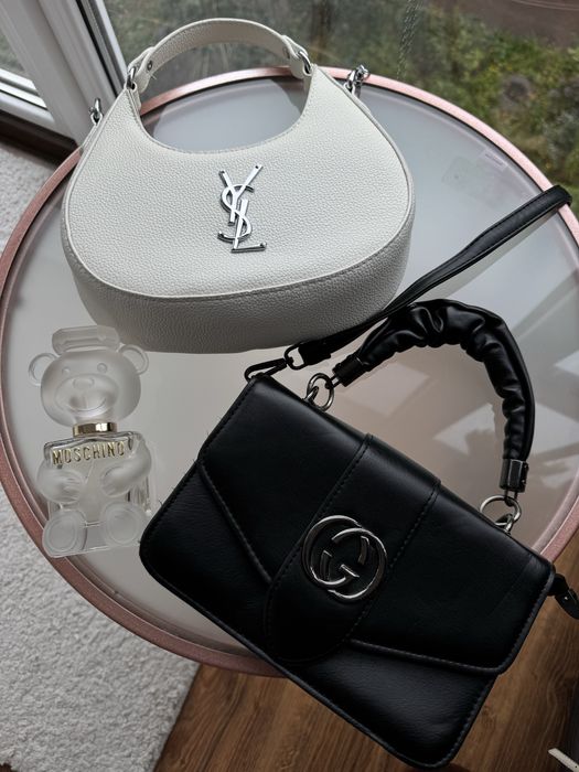 Сумка біла ,чорна