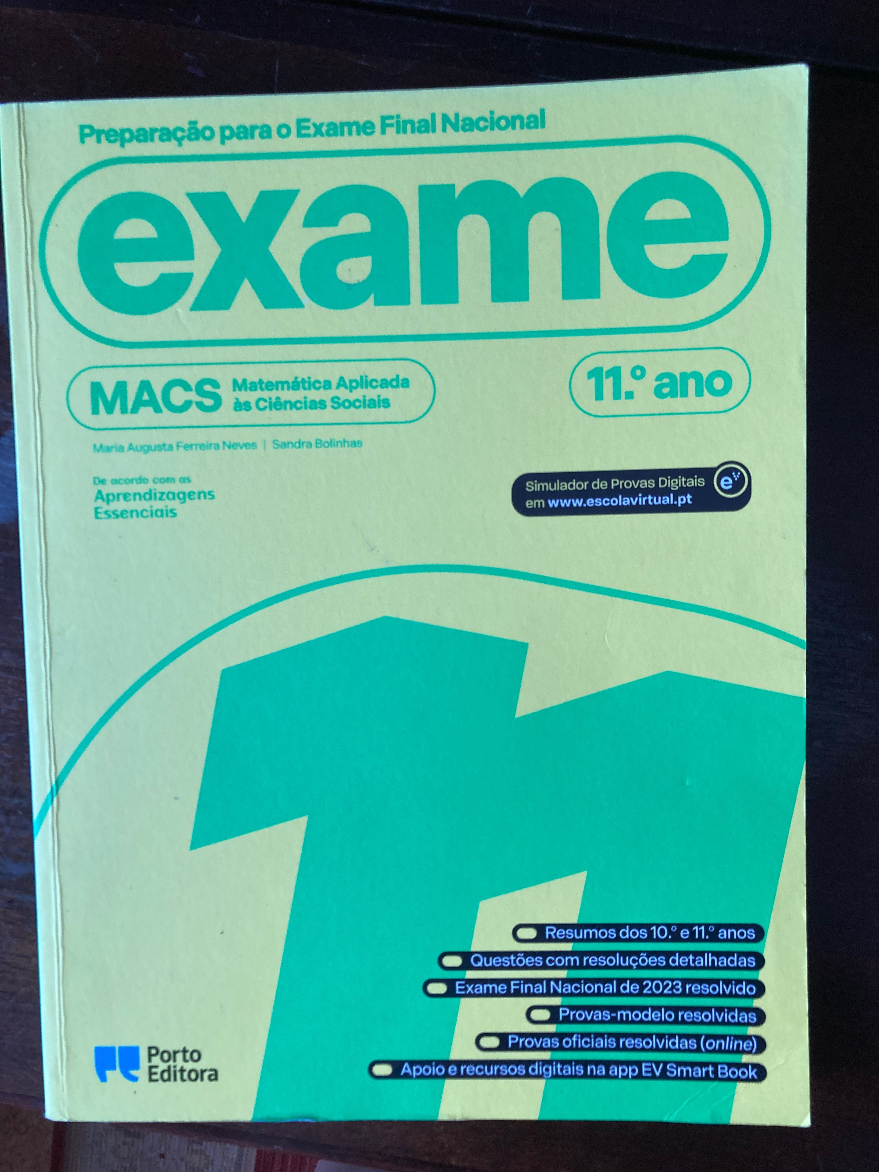 Manual de exercícios para o exame de MACS 11°ano