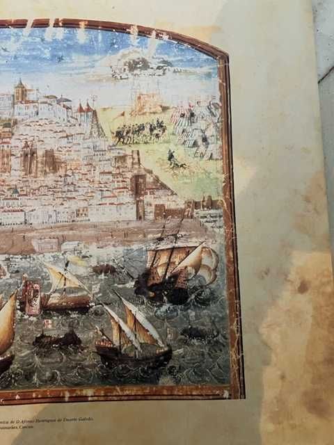 Estampa Lisboa antes do terramoto - Sec- XVI