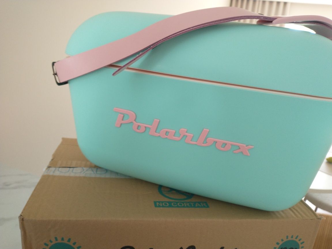 Nowa Lodówka turystyczna Polarbox Retro turkus + pudrowy róż 12L Hit!