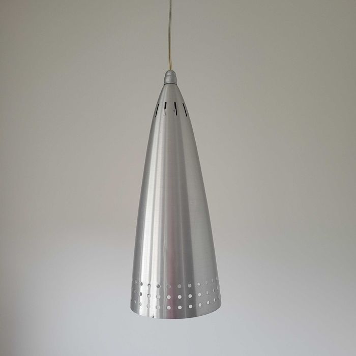 industrialna lampa sufitowa wisząca chrom
