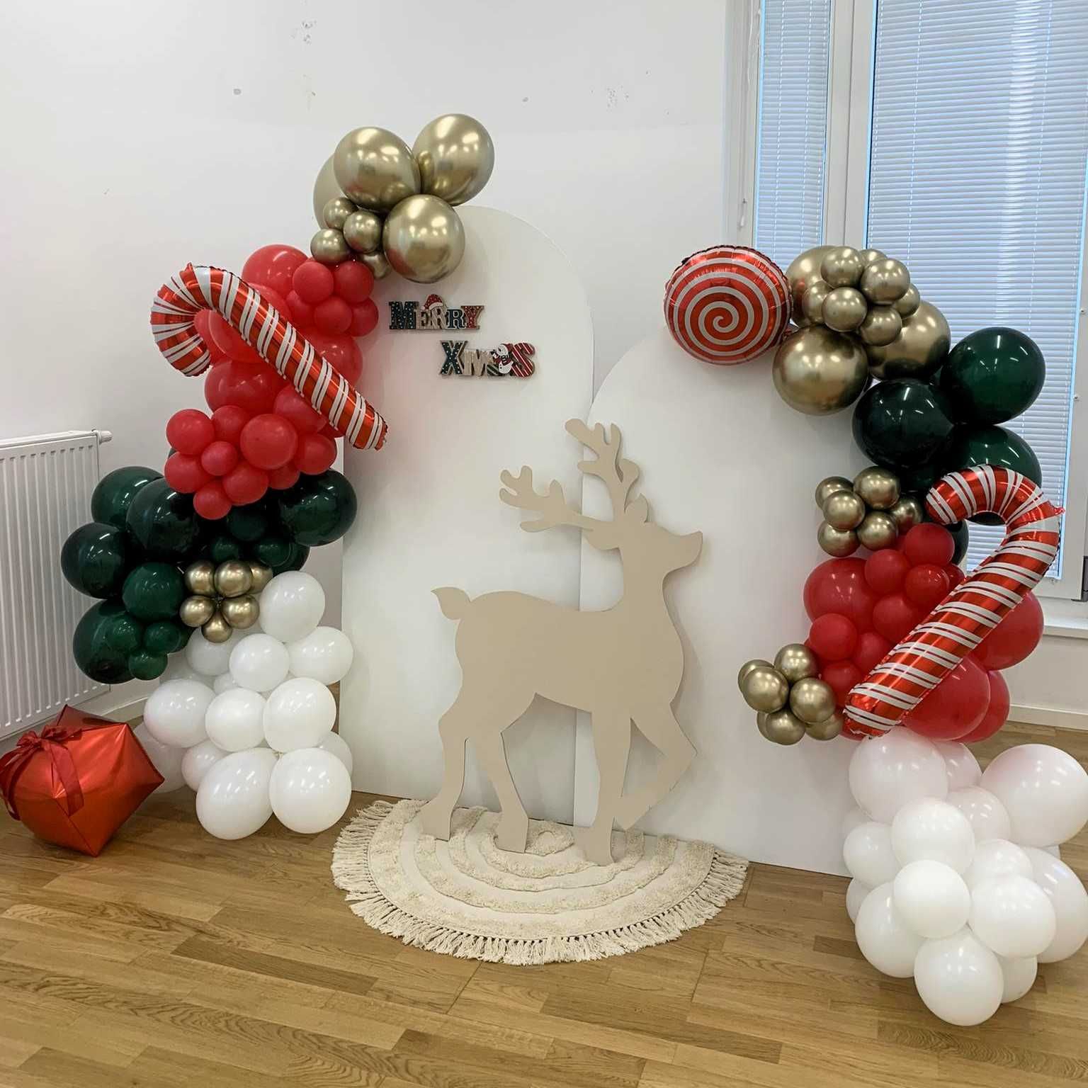 ścianka balonowa dekoracje balony hel Chrzest, urodziny, Komunia Jasło