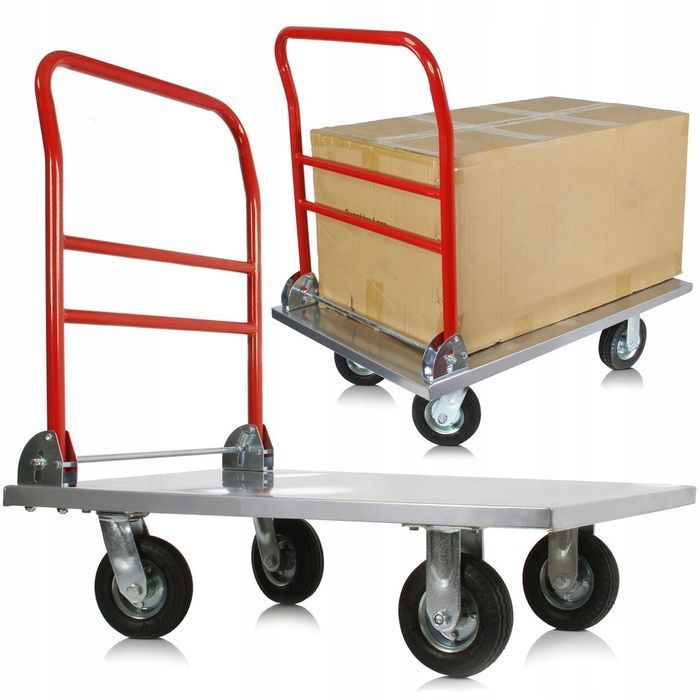 Wózek Platforma Transportowa Magazynowy Składany 500Kg