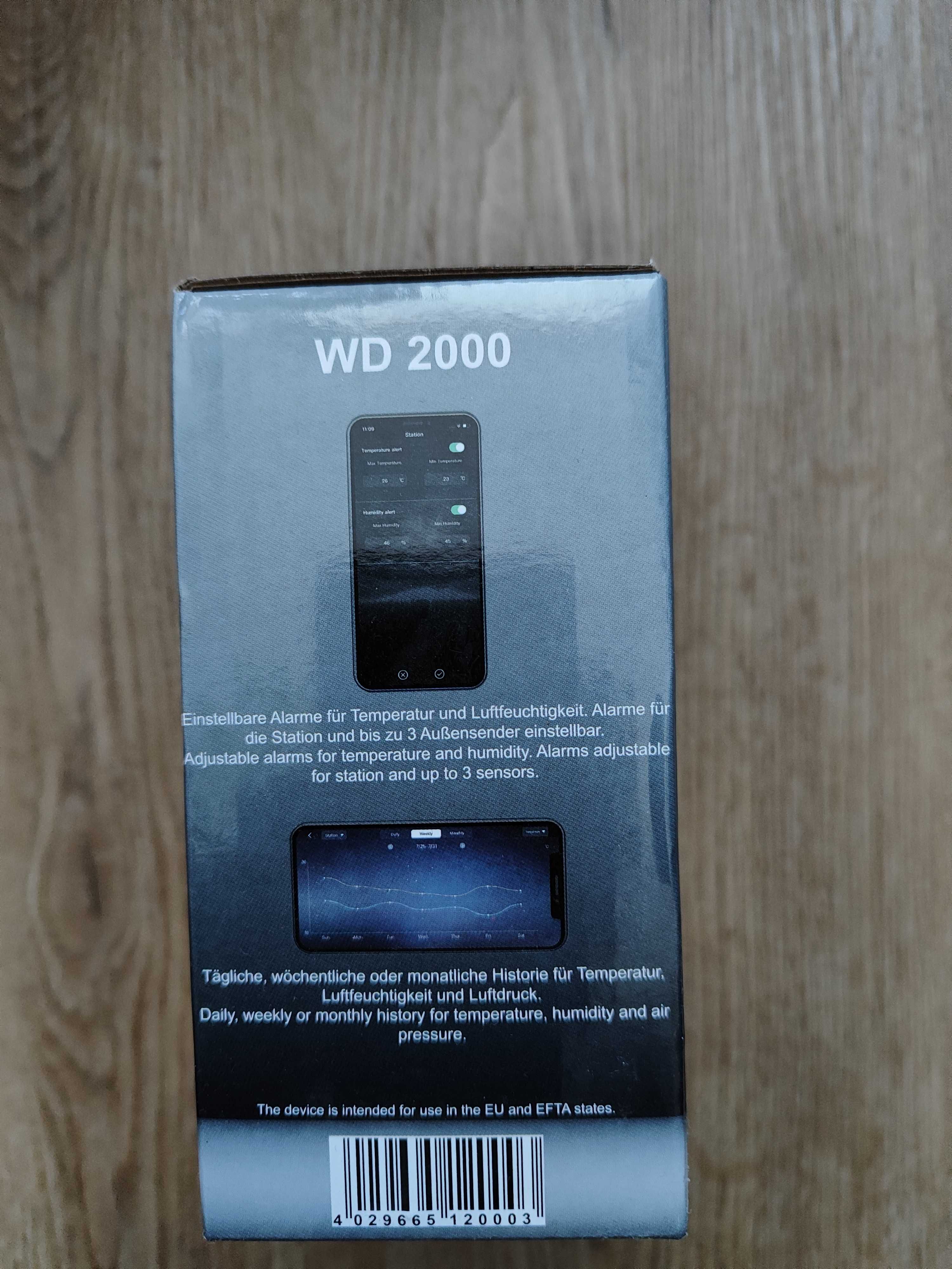 Stacja pogodowa Technoline WD2000 z internetem wifi prognoza 4 dni