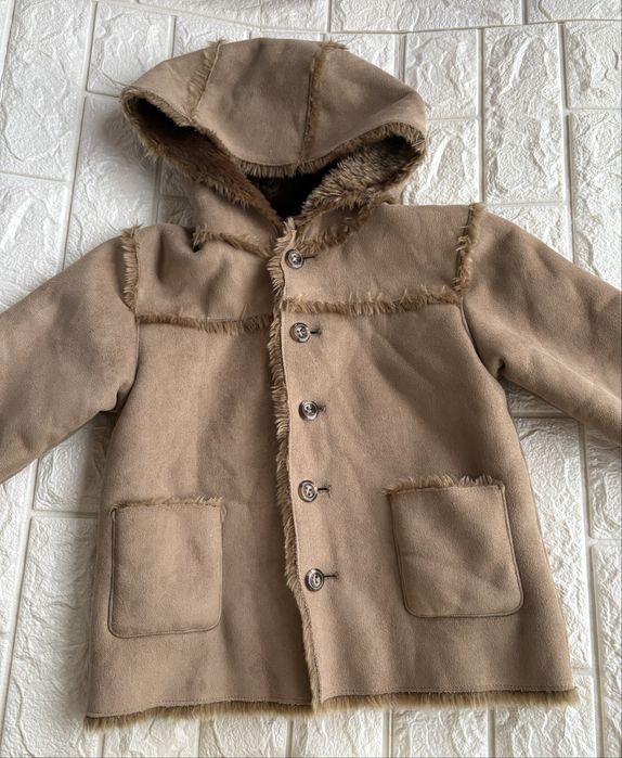 Стильна штучна дитяча дублянка на 2-3 роки тепла 92-98 см