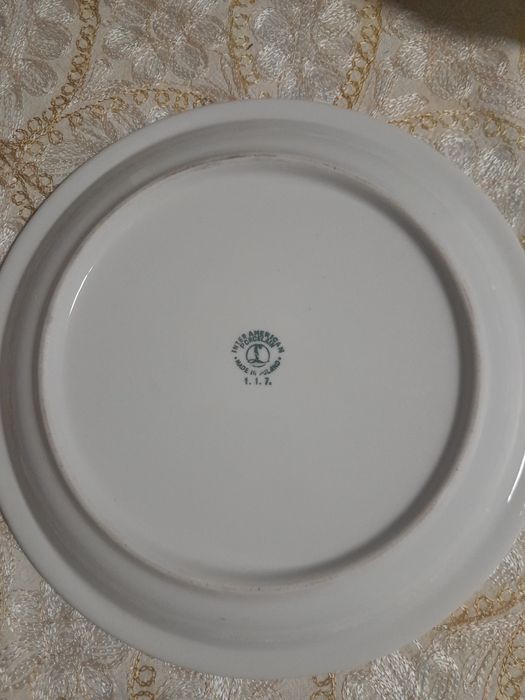 Talerze Łubiana porcelana