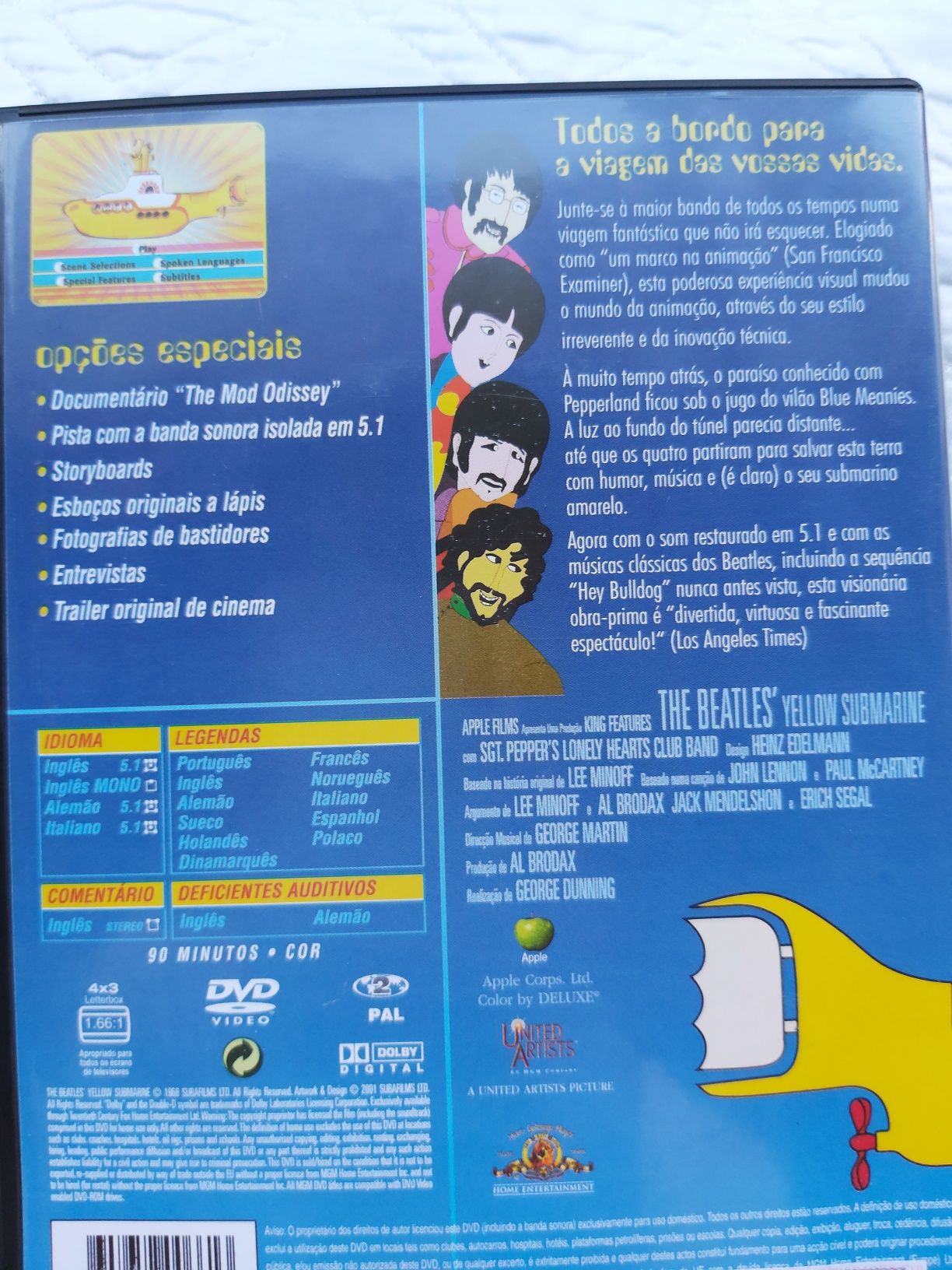 DVD The Beatles: Yellow Submarine - O SUBMARINO AMARELO