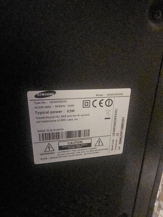 Smart tv Samsung 40"