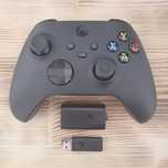 Controlador Xbox com Bateria Recarregável e Adaptador para Computador