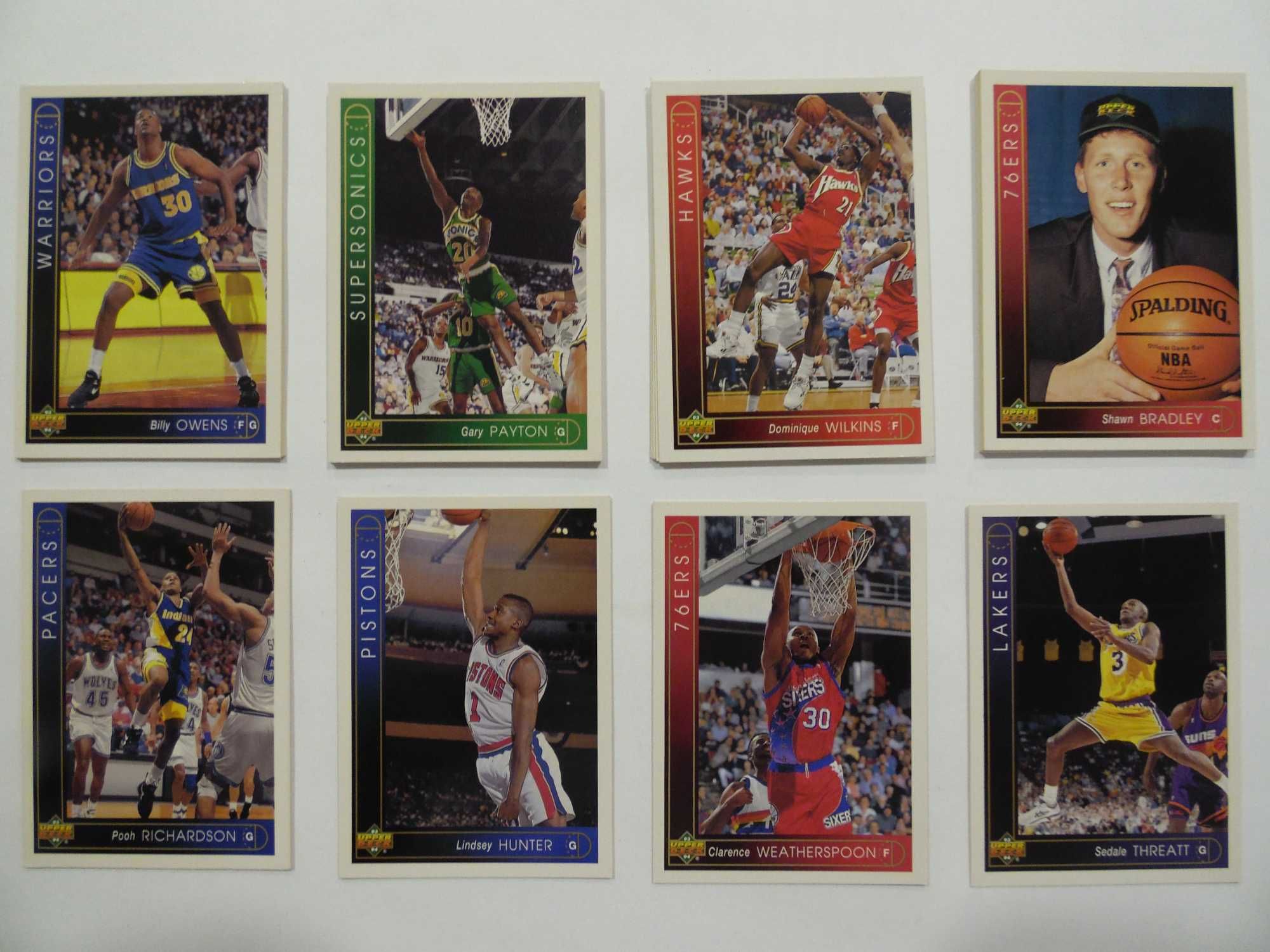 Lote de cartas da NBA Upper Deck