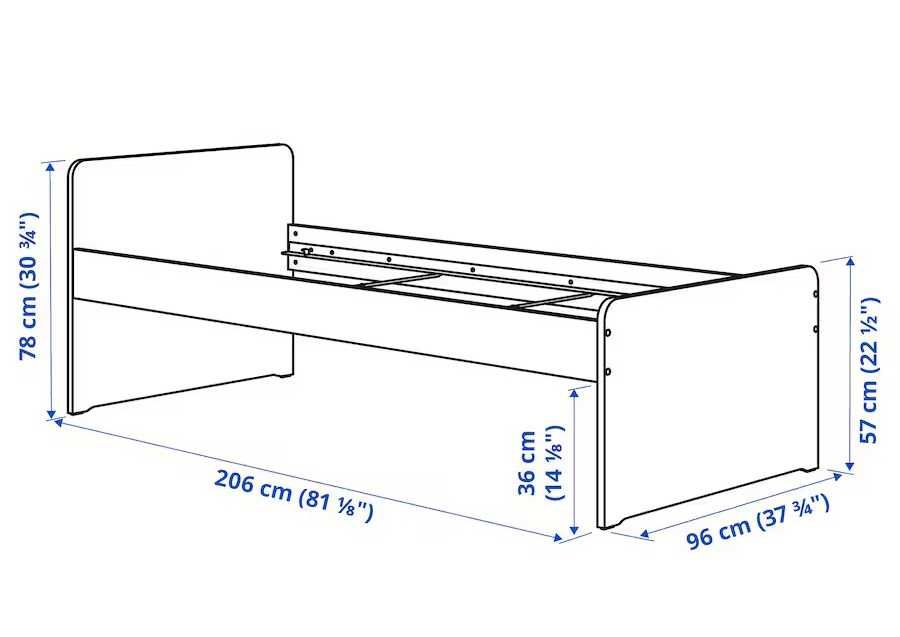 Łóżko dla dziecka Ikea - SLÄKT 90x200 + 3 pojemniki + materac