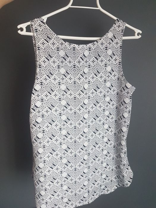 Koszulka na ramiączkach ze wzorem, H&M, 38