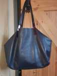 KAZAR shopper bag 100% skóra naturalna granat