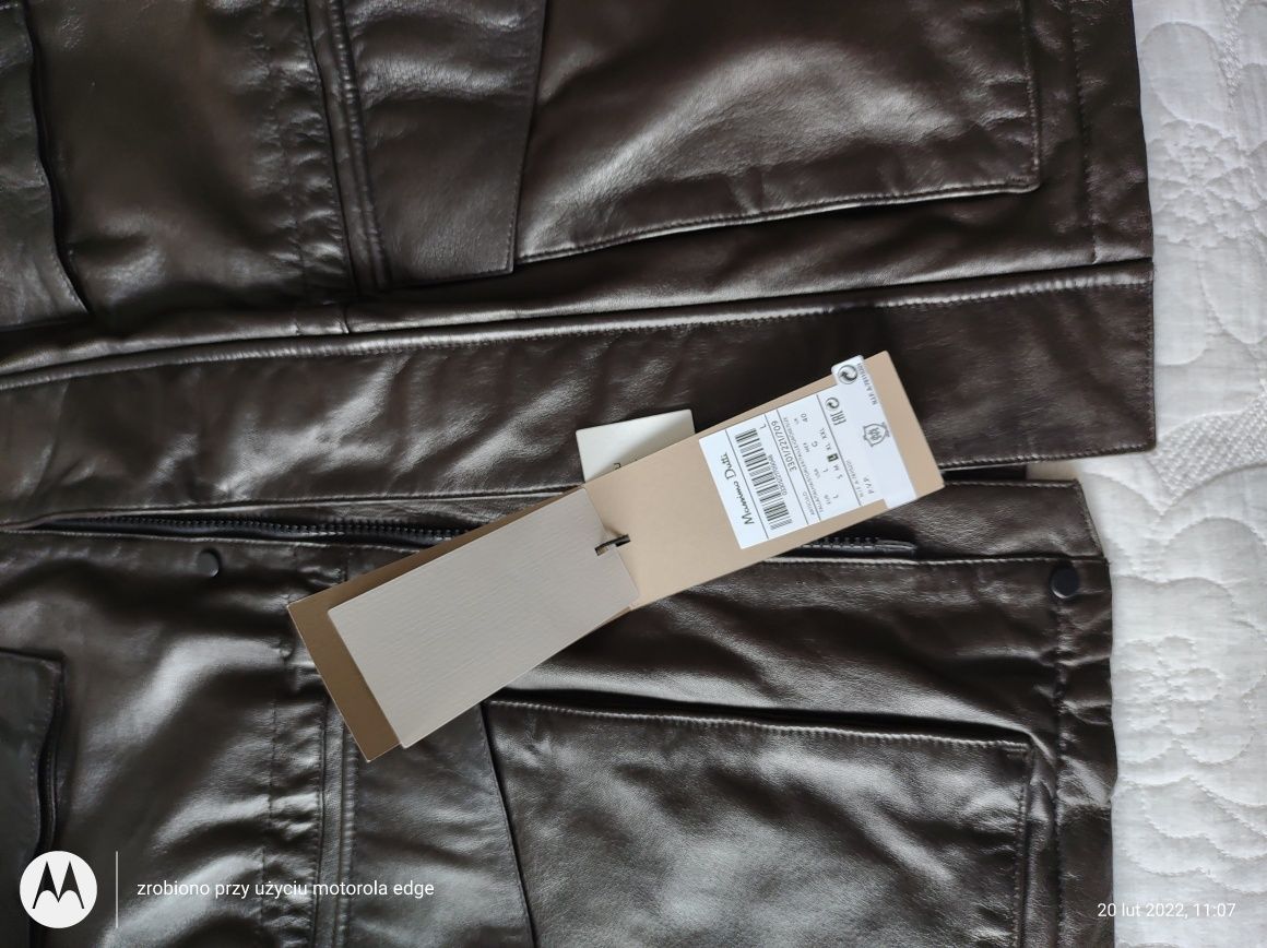 Kurtka skórzana Massimo Dutti L