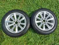 2 Alufelgi BMW 5 z oponami zimowymi