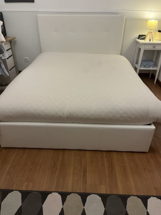 Cama casal Betty com colchao spring Roller