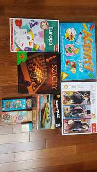 Activity Junior, gra Europa, super quiz Polska, puzzle, szachy,