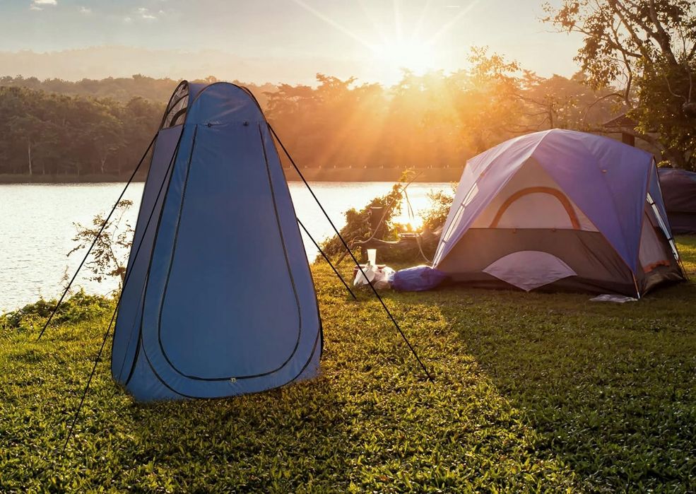 Namiot na prysznic i WC – przenośny, składany, plażowy, kempingowy