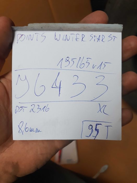 Point S 195/65 r15 WinterStar ST /// 8,6mm!!! XL Gwarancja z kolcami