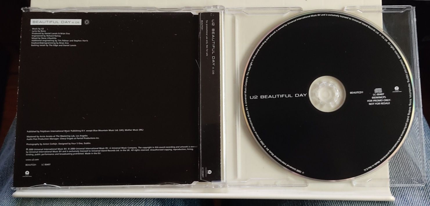 CD single U2 Beautiful day Promo