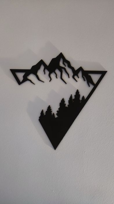 Montanhas 2d art decoração