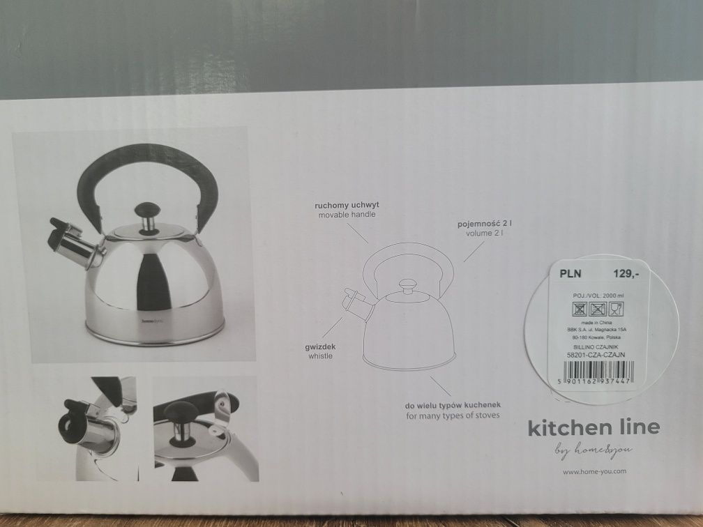 Czajnik kettle 2l Billino indukcja Home and You