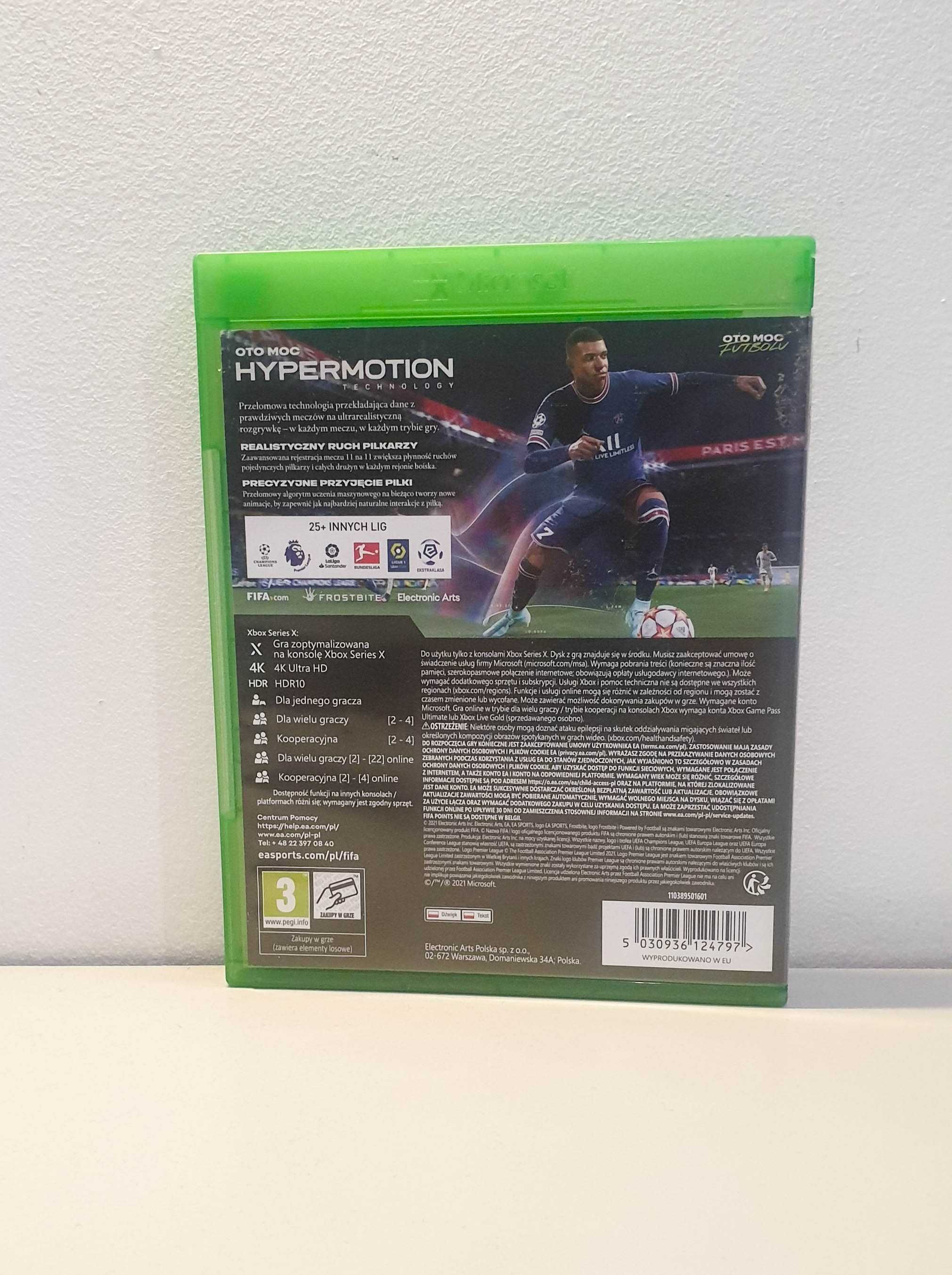 Gra Fifa 22 Xbox series X 2xPL