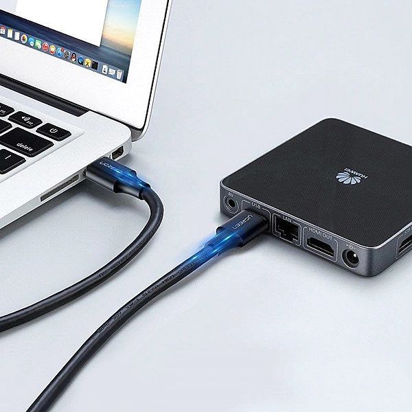 Ugreen kabel przewód Usb - Usb (męski - Usb 3.2 Gen 1) 1 m czarny (us1