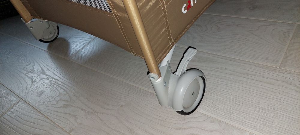 Ліжко манеж Carrello Piccolo Gold Grey White