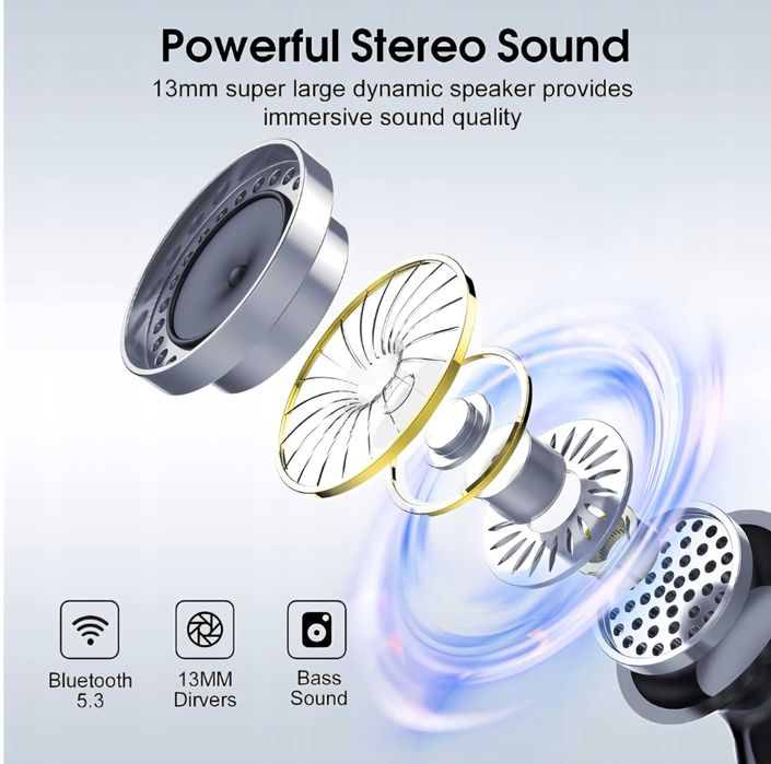 Słuchawki bezprzewodowe douszne Csasan J90 Pro czarne