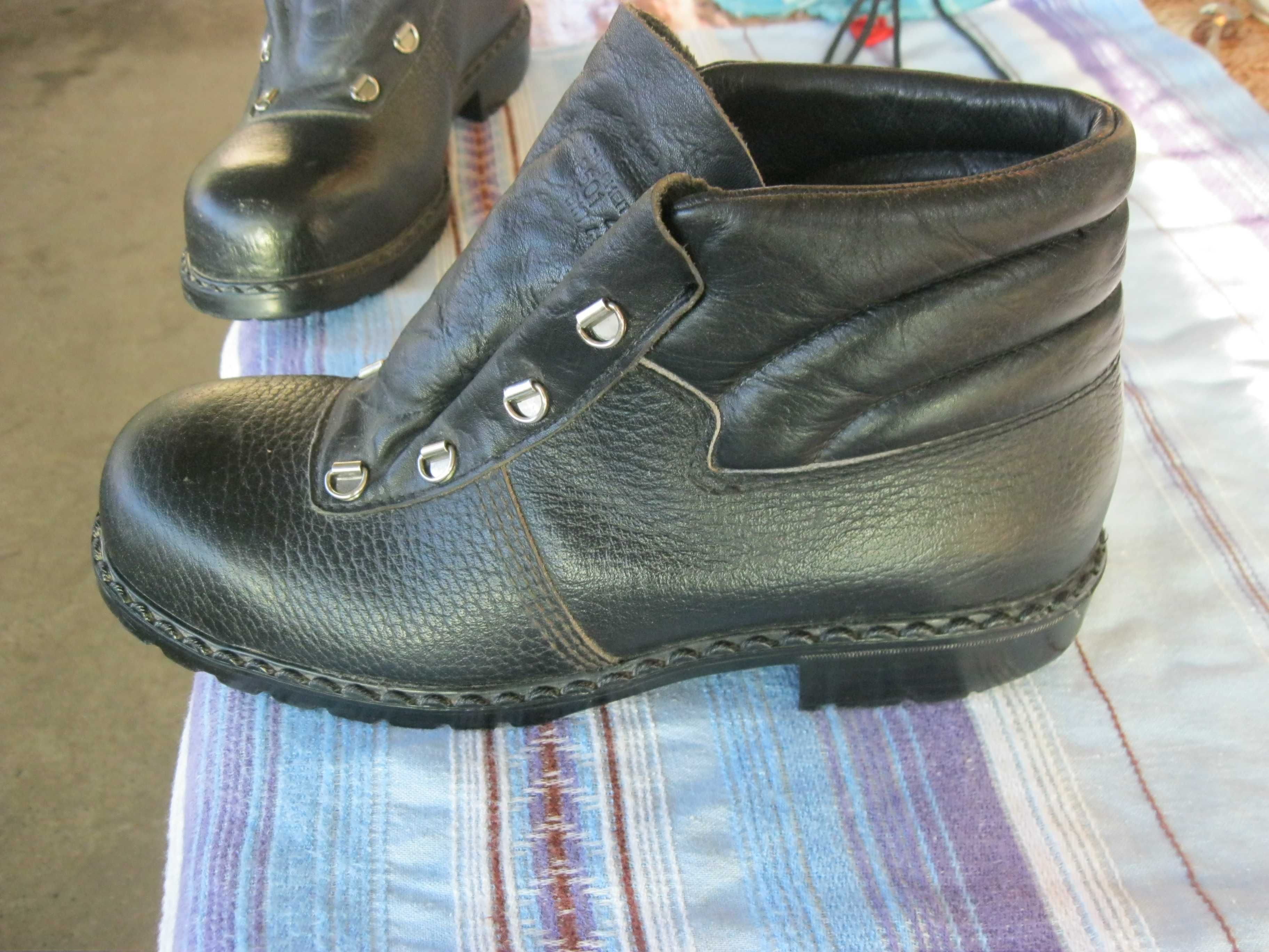 ботинки рабочие кожаные с металлическим подноском