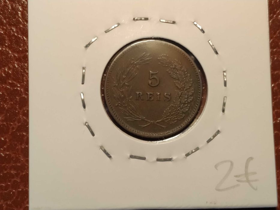 Portugal - moeda de 5 reis de 1906 (Monarquia)