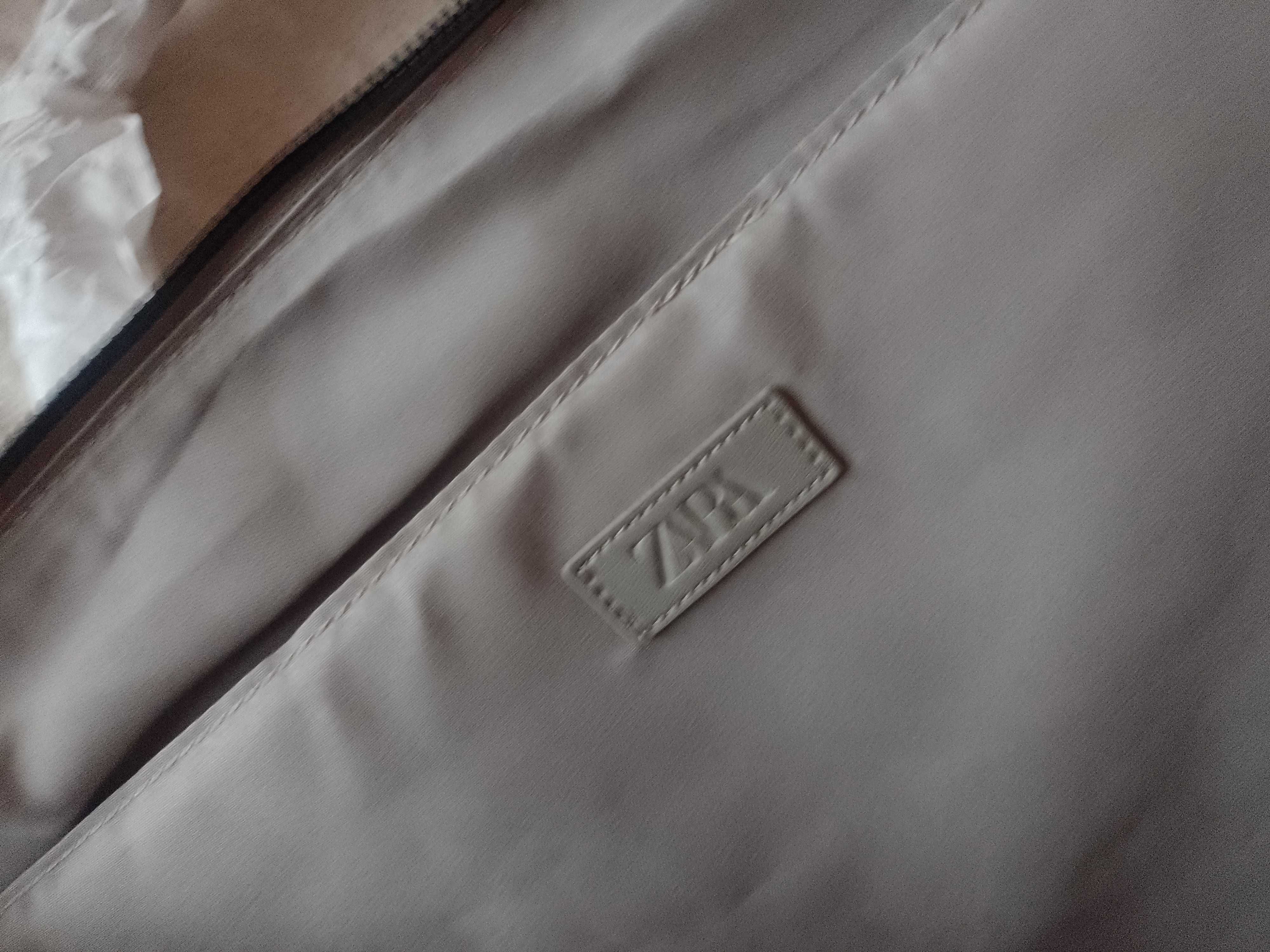 ZARA) Szara teczka torba na laptopa '13 z Madrytu, NOWA