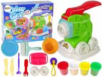 Ciastolina z maszynką do robienia makaronu. Leantoys