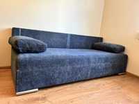 Rozkladana sofa jak nowa w kolorze granatowym