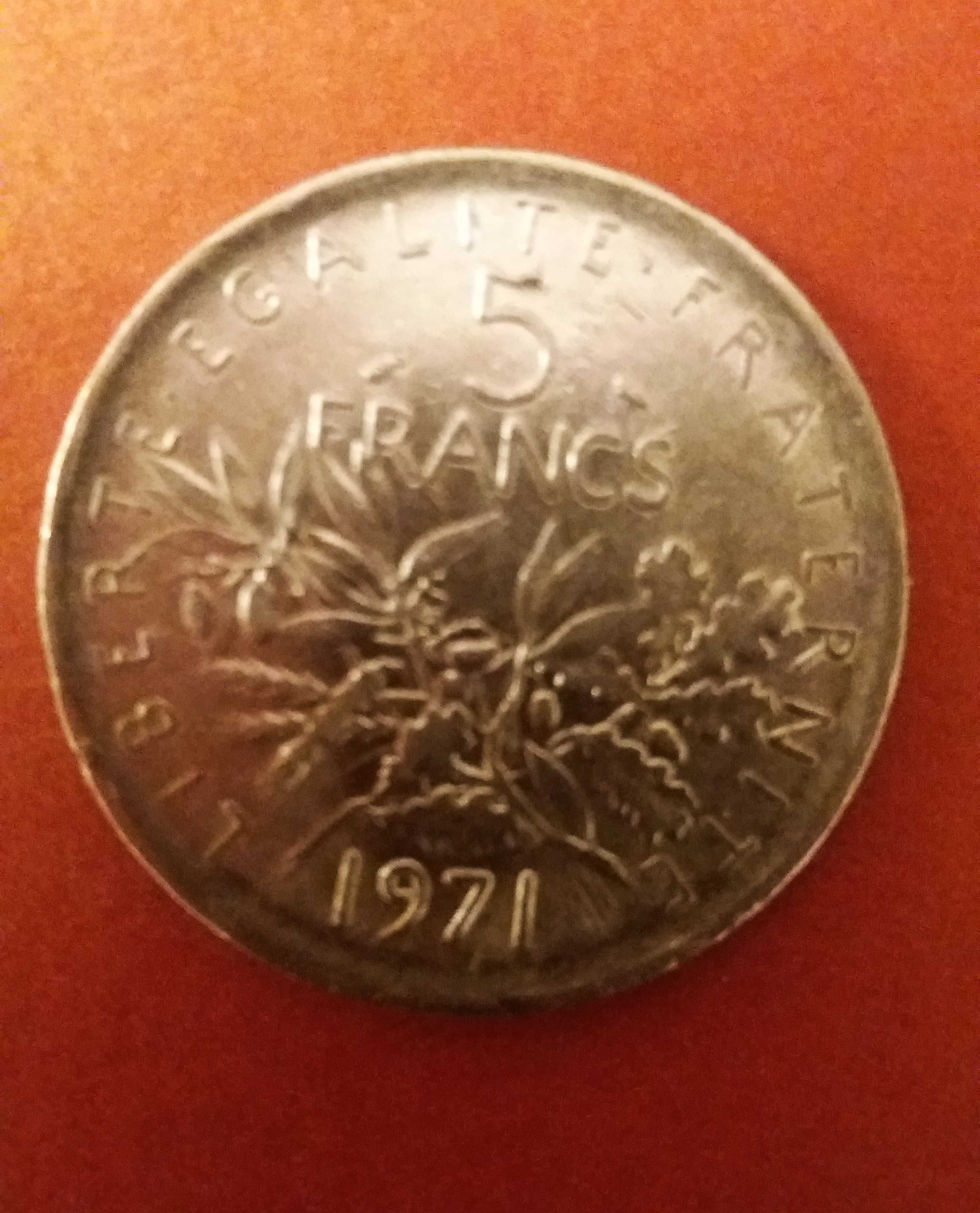 Francja - monety 2 x 5 Francs - 1971, 1972