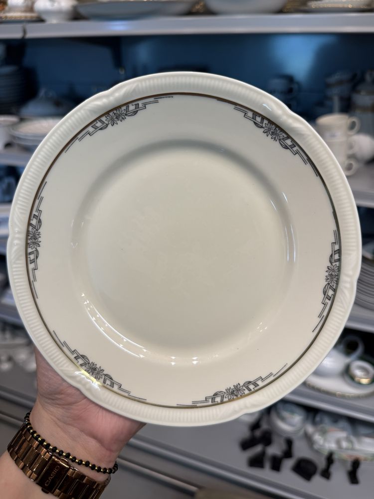Serwis porcelanowy 50 Jahre herbata trio cukiernica mlecznik 896