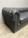 sofa pikowana eko skóra do gabinetu, poczekalni