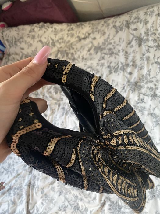 Krotka mini spodniczka cekinowa vinatge sylwetrowa imprezowa