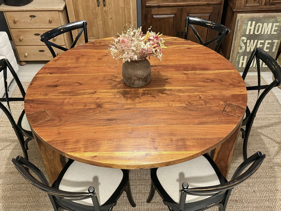 mesa, jantar, refeições, sala, oriental, indiana, pau rosa, rústica