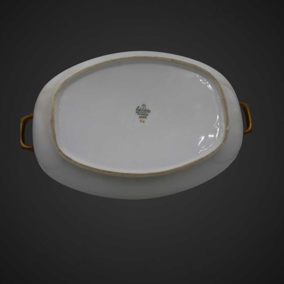 Elegancka waza złoto krem przedwojenna  b4/122715