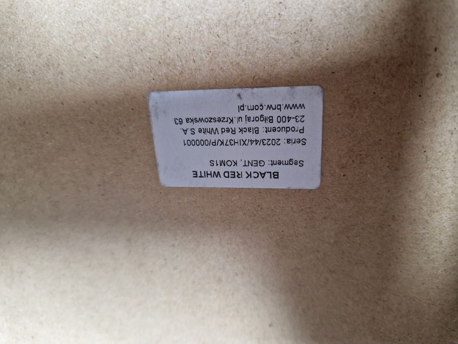 Szafka nocna do sypialni black red white