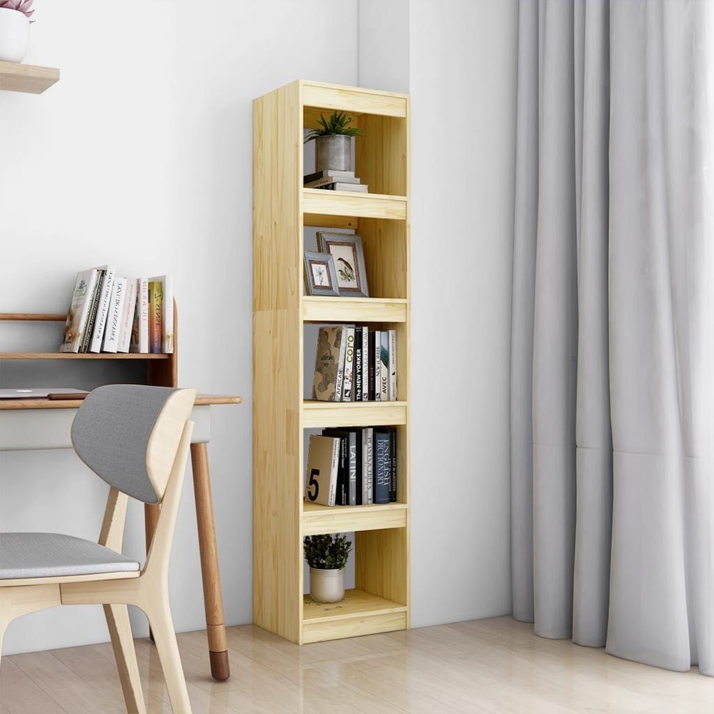 Regał na książki / przegroda z surowego drewna sosnowego 40x30x167,5