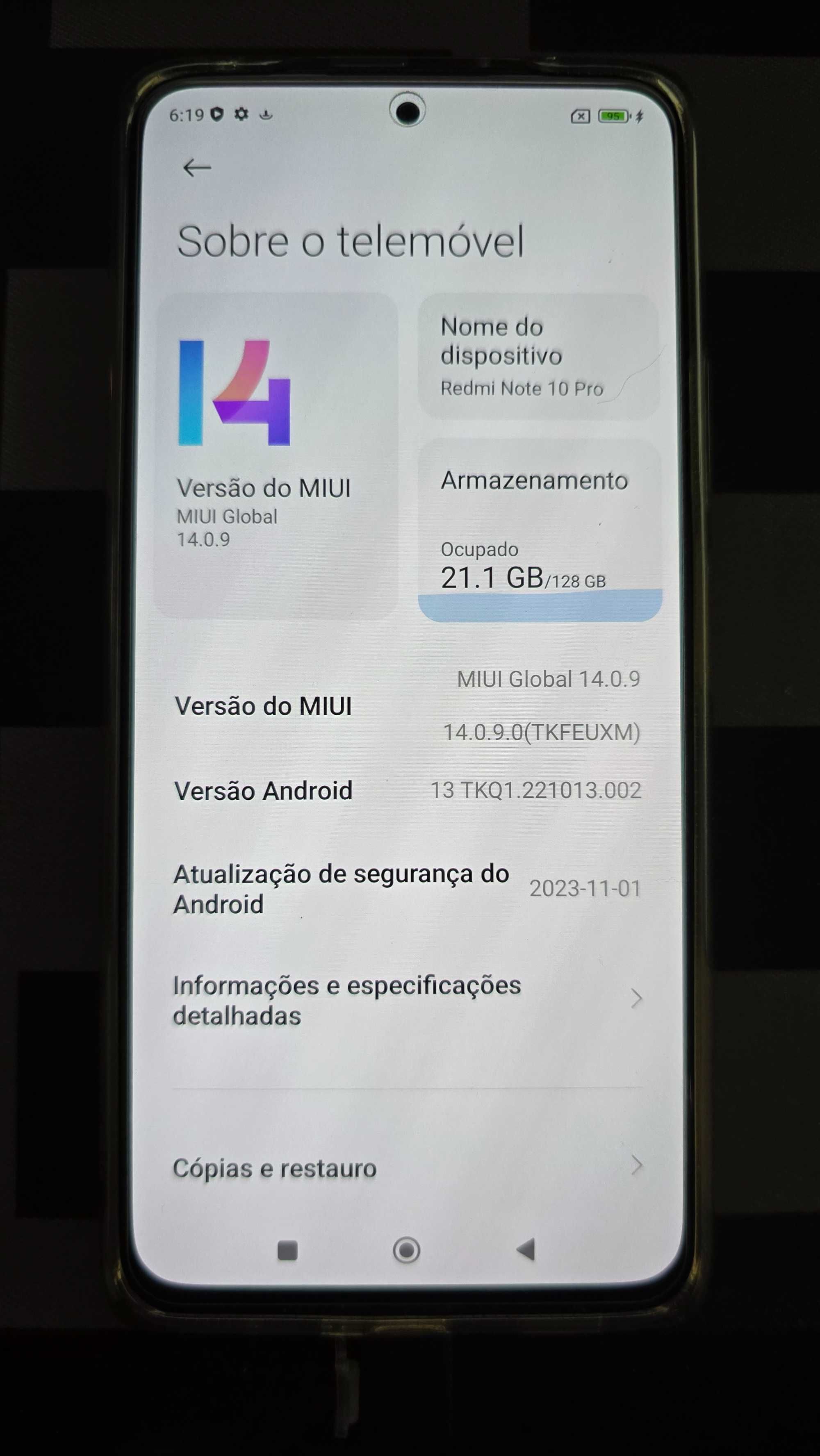 Xiaomi Redmi Note 10 Pro (6.67'' - 8 GB - 128 GB - Cinzento)
