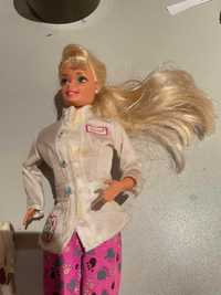Lalka Barbie Pet Doctor weterynarz + akcesoria kot pies 1996 vintage