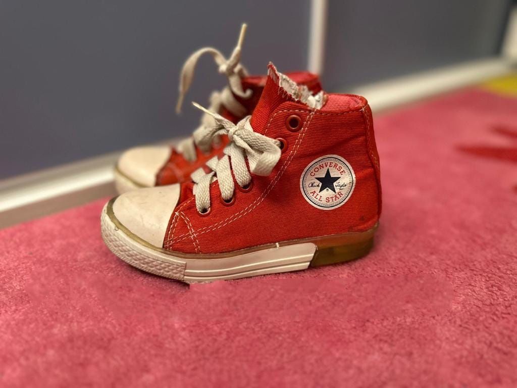 Trampki Converse All Star czerwone sznurowane sneakersy tenisówki